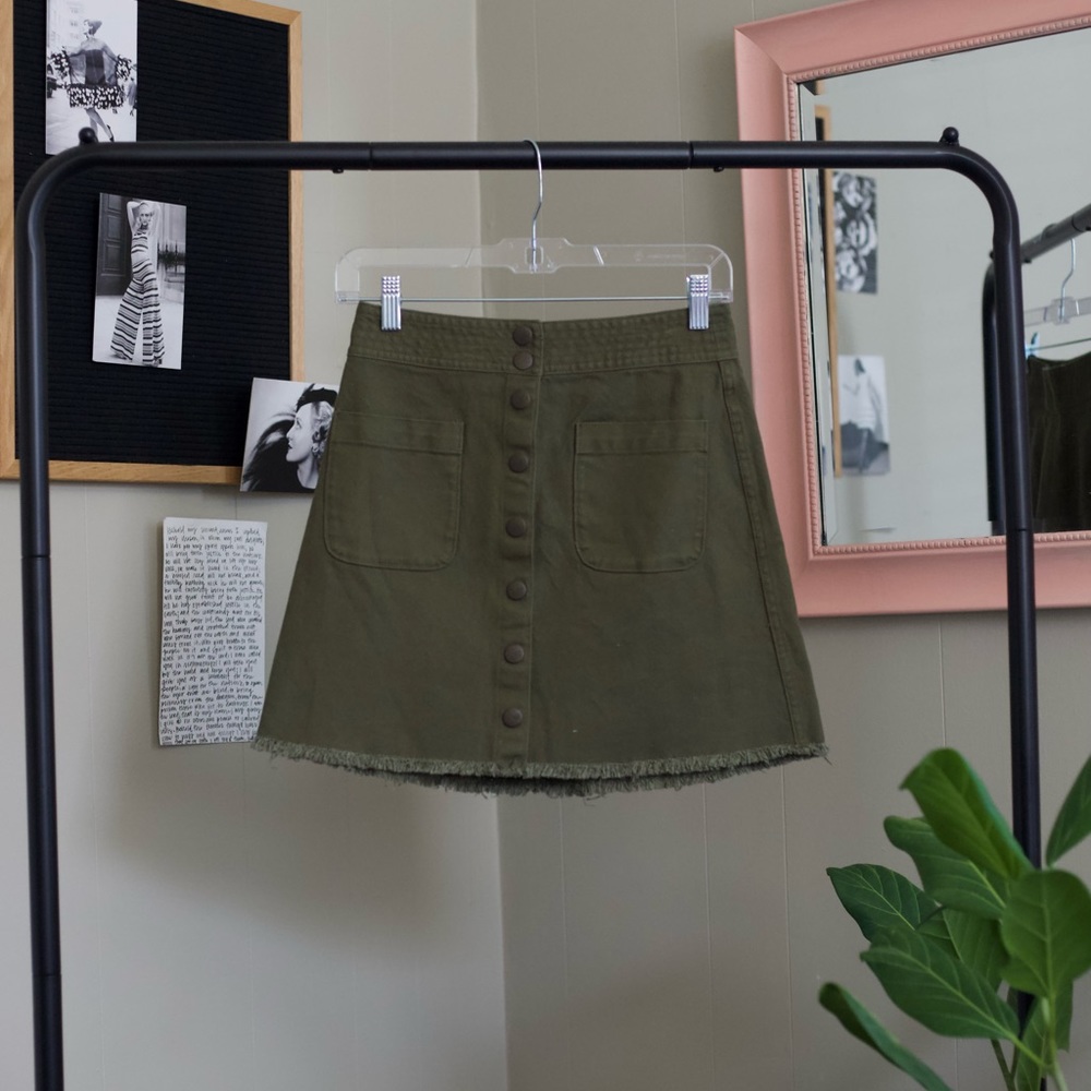 Green Madewell skirt!